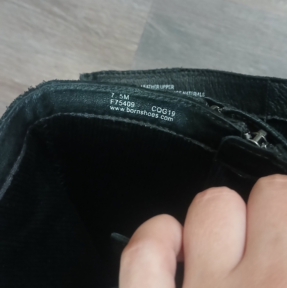 Born Cotto Black Suede Tall Lace Knee High Womens Boots Size 7.5 - Picture 8 of 12